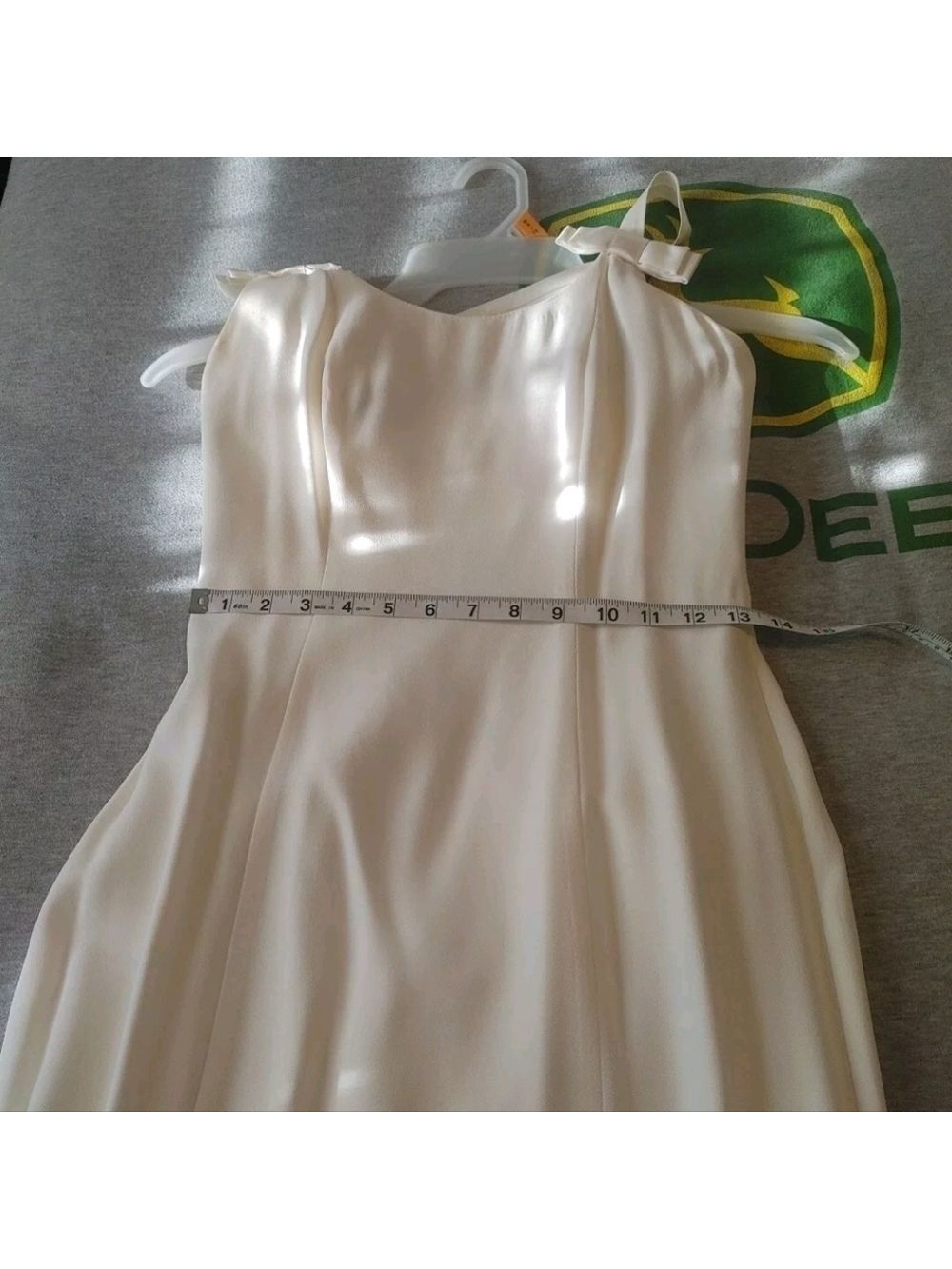 1996 Nice Vintage 90's Y2K Formal Prom Party Dress Size 3/4 Cream Classic - Picture 9 of 11